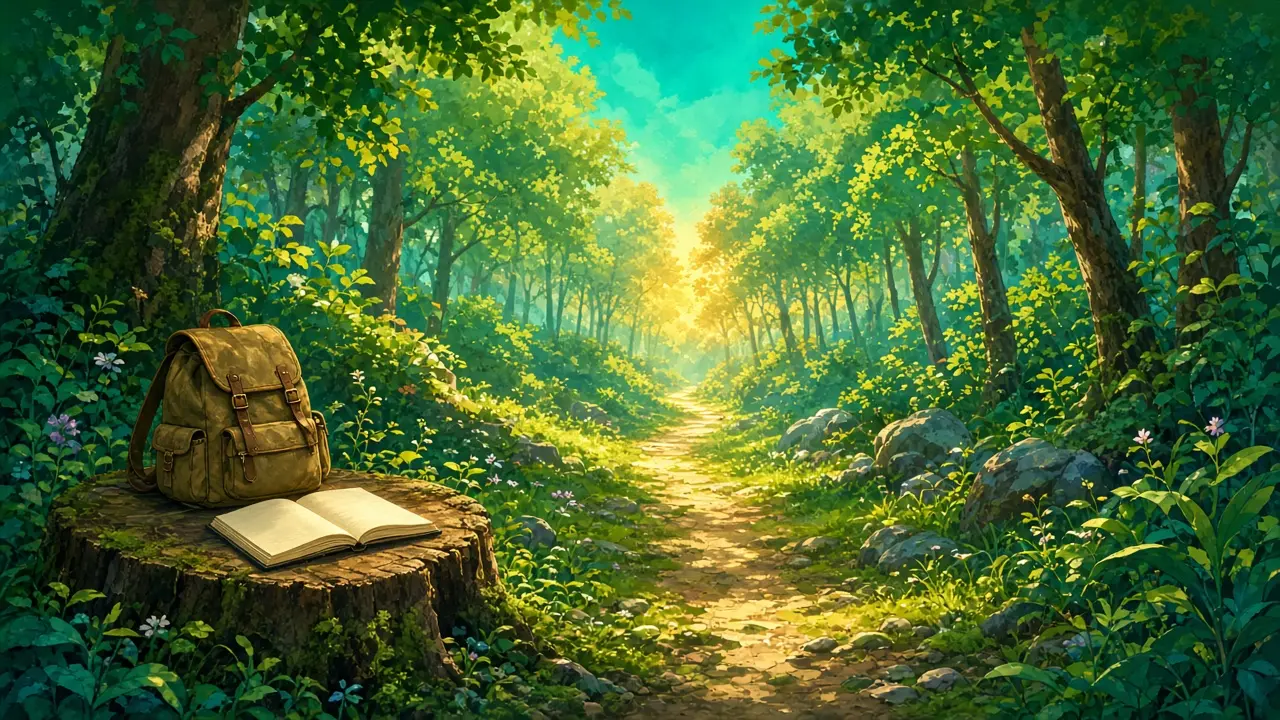 Light through trees