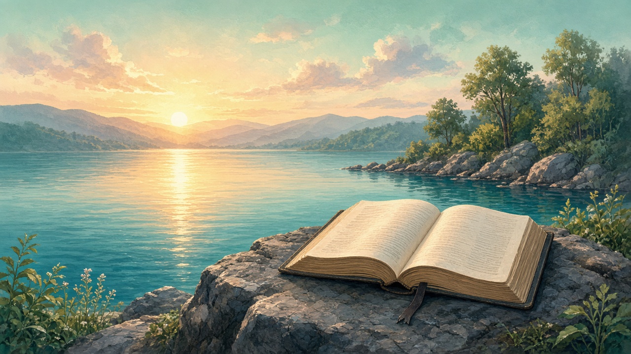 Quiet reflection at sunrise